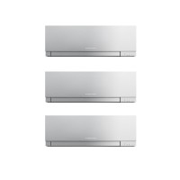 Aparat de aer conditionat multisplit Mitsubishi Electric Kirigamine ZEN cu trei unitati interne 9000 BTU Silver, MXZ-3F68VF3-3*MSZ-EF25VGKS, garantie 60 luni 