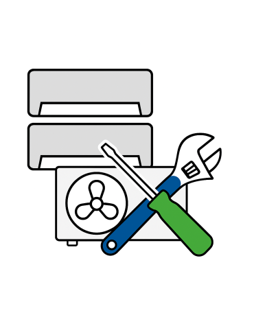 Montaj standard pentru aparat aer condiționat dublusplit fără kit de instalare (preinstalat de către client/dezvoltator)