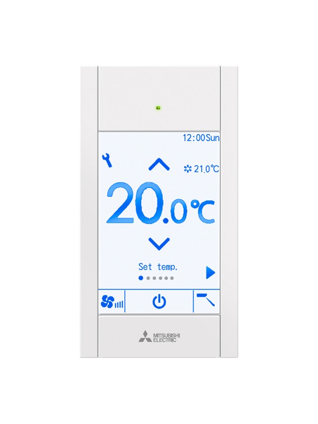 Telecomanda Mitsubishi Electric Prisma PAR-CT01MAA-PB cu touchscreen si bluetooth