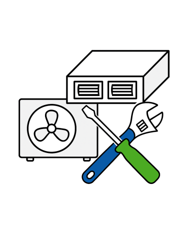 Montaj aparat aer conditionat tip DUCT, cu capacitate intre 28000-48000 BTU