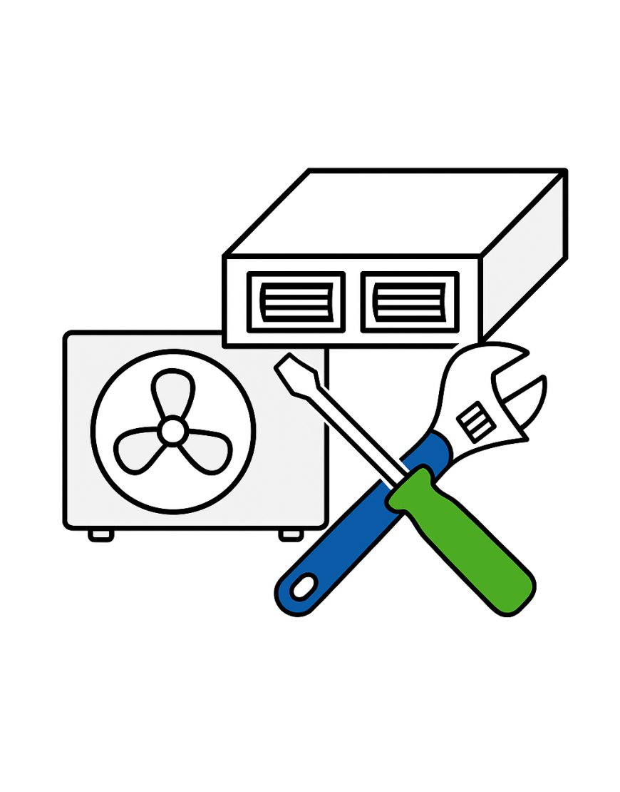 Montaj aparat aer conditționat tip DUCT, cu capacitate intre 9000-24000 BTU