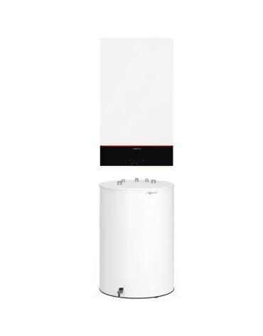 Pachet centrala termica Viessmann Vitodens 100-W S1 25kW cu boiler Viessmann 120 litri + CADOU 12 Luni Extragarantie
