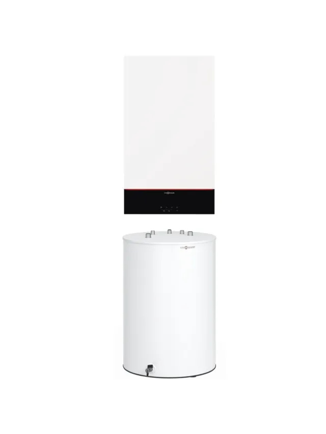 Pachet centrala termica Viessmann Vitodens 100-W S1 25kW cu boiler Viessmann 120 litri + CADOU 12 Luni Extragarantie