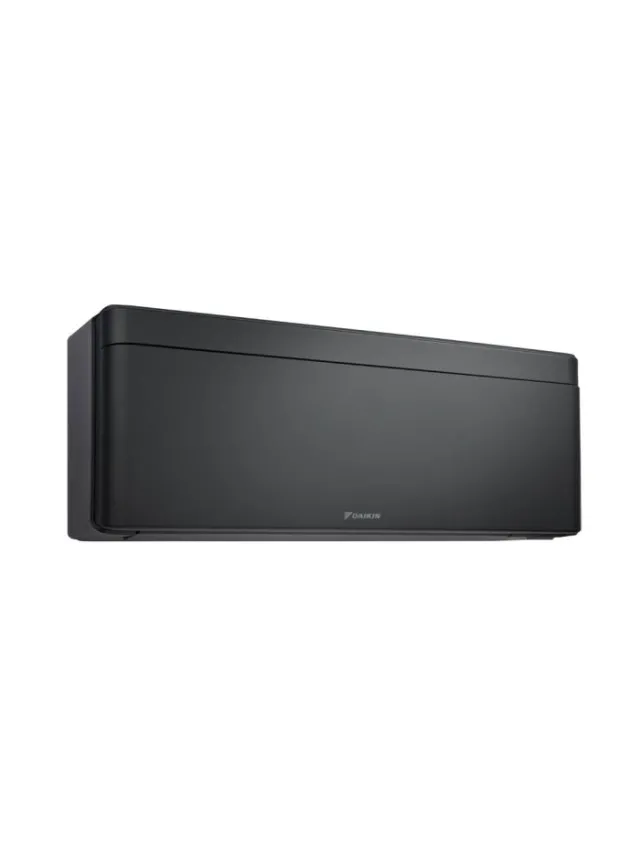 Aparat de aer conditionat Daikin Stylish 7000 BTU Negru Mat FTXA20CB-RXA20A, SEER 8.74, SCOP 5.15, efect Coanda, detectare prezenta pe 2 zone, flux aer 3D, Flash Streamer, filtre dezodorizare si ioni de argint.
