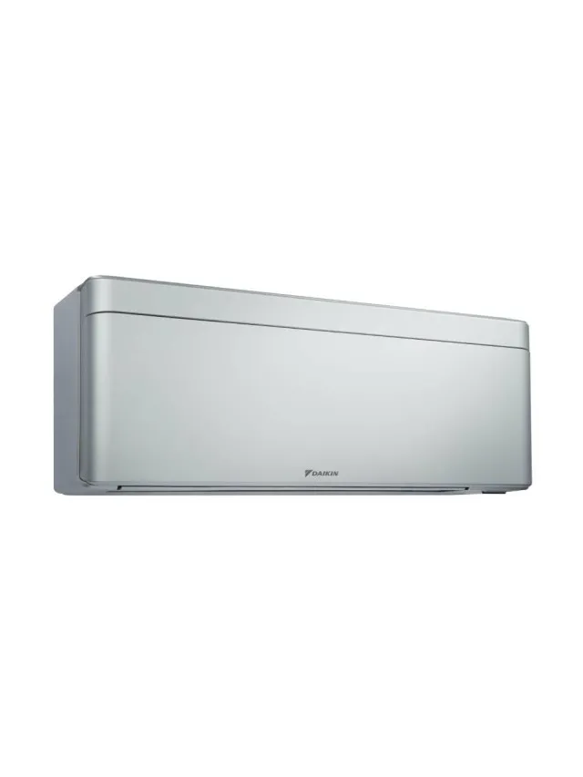 Aparat de aer conditionat Daikin Stylish 7000 BTU Silver FTXA20CS-RXA20A, SEER 8.74, SCOP 5.15, efect Coanda, detectare prezenta pe 2 zone, flux aer 3D, Flash Streamer, filtre dezodorizare si ioni de argint.