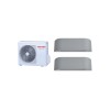 Aparat de aer condiționat multisplit TOSHIBA cu două unitați interne HAORI 9000 BTU fețe standard GRAY -garanție 60 luni, wifi integrat, funcționare pe încălzire până la -20°C