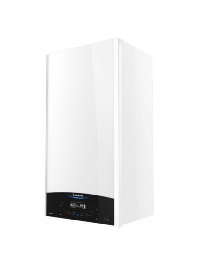 Centrala termica Ariston Genus One System 35 kW, DOAR INCALZIRE, 5 ANI Garantie, Kit de evacuare INCLUS, pentru suprafete de pana la 260 MP