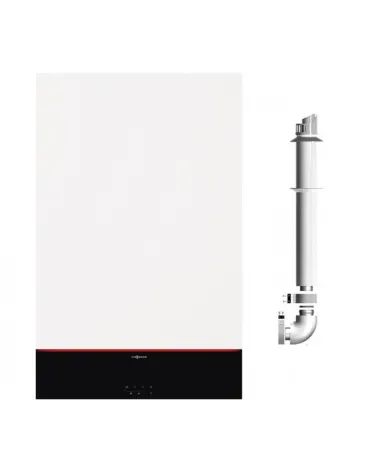 Centrala termica Viessmann Vitodens 100-W 25kW Doar Incalzire, Kit de evacuare INCLUS,compatibil pentru suprafete de pana la 120 MP, WIFI Integrat