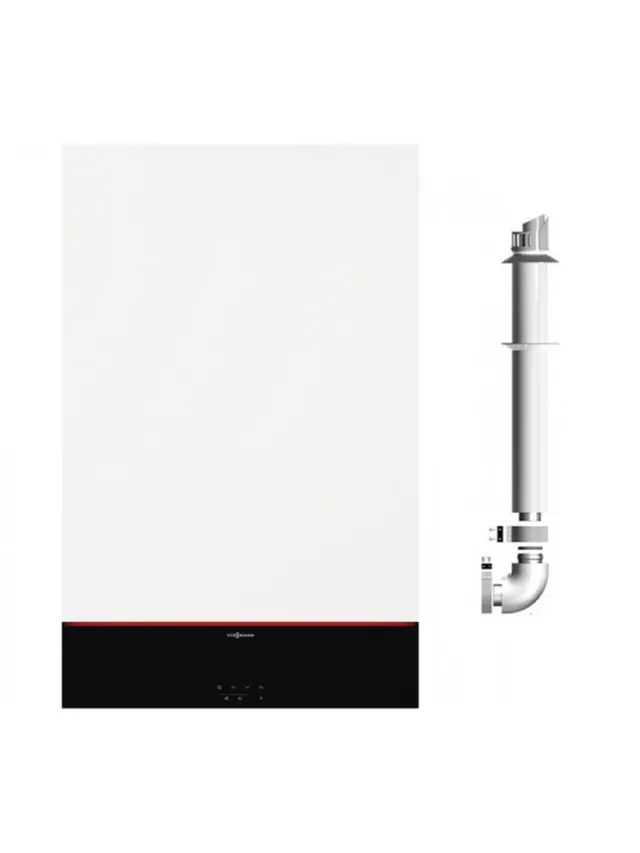 Centrala termica Viessmann Vitodens 100-W 25kW Doar Incalzire, Kit de evacuare INCLUS, 4 ANI GARANTIE, compatibil pentru suprafete de pana la 120 MP, WIFI Integrat