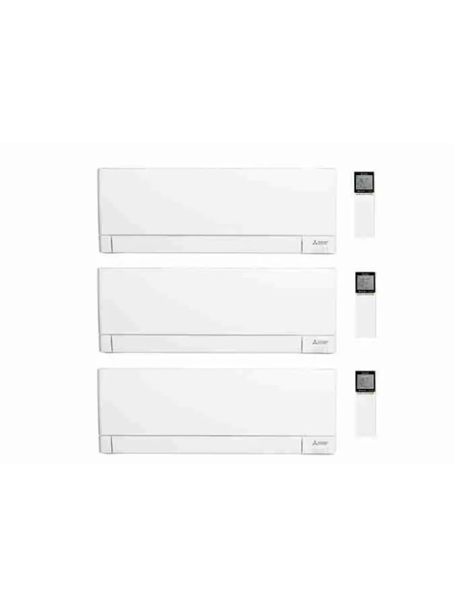 Aparat de aer conditionat multisplit Mitsubishi Electric Kirigamine Linea PLUS cu trei unitati interne 9000 BTU, MXZ-3F54VF3-3*MSZ-AY25VGKP, garantie 60 luni , Plasma Quad Plus
