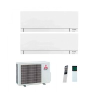 Aparat de aer conditionat multisplit Mitsubishi Electric Kirigamine Linea PLUS cu doua unitati interne 9000 BTU, MXZ-2F42VF3-2*MSZ-AY25VGKP, garantie 60 luni, Plasma Quad Plus