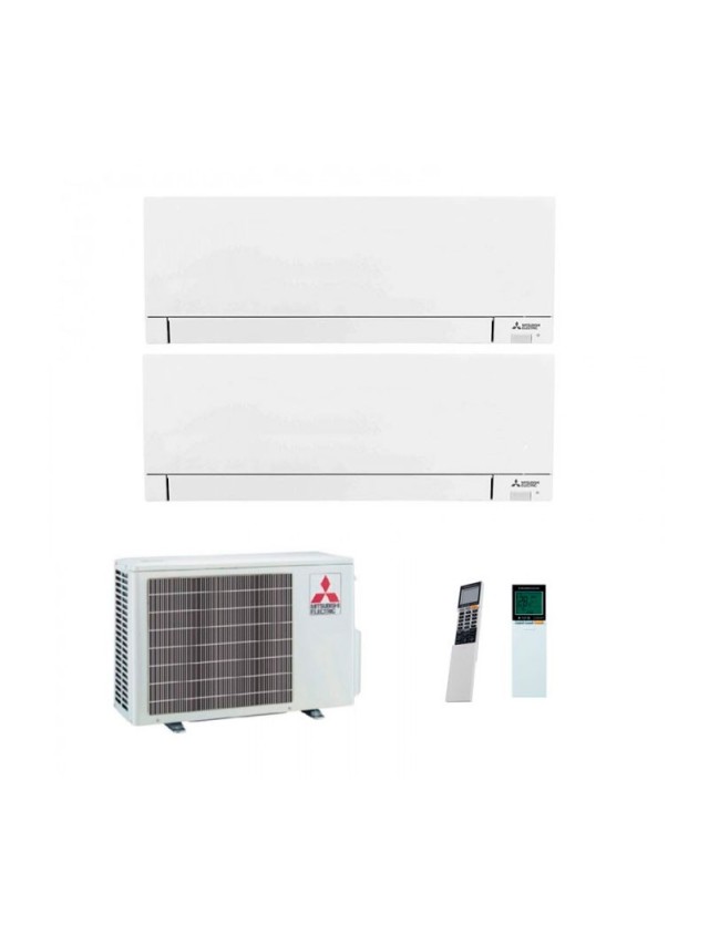 Aparat de aer conditionat multisplit Mitsubishi Electric Kirigamine Linea PLUS cu doua unitati interne 9000 BTU, MXZ-2F42VF3-2*MSZ-AY25VGKP, garantie 60 luni, Plasma Quad Plus