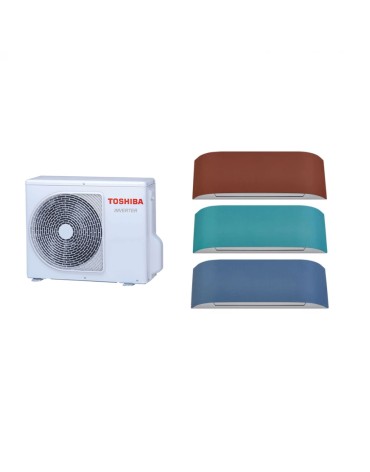 Aparat de aer condiționat multisplit TOSHIBA cu TREI unități interne HAORI 12000 BTU fețe colorate, wifi integrat, garanție 60 luni, funcționare pe încălzire până la -20°C