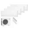 Aparat de aer conditionat multisplit Mitsubishi Electric Kirigamine Linea PLUS cu patru unitati interne, trei 9000 BTU si una de 18000 BTU, MXZ-6F122VF-3*MSZ-AY25VGKP +MSZ-AY50VGKP, garantie 60 luni , Plasma Quad Plus