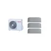 Aparat de aer condiționat multisplit TOSHIBA cu TREI unități interne HAORI 9000 BTU fețe standard GRAY, wifi integrat, garanție 60 luni, funcționare pe încălzire până la -20°C