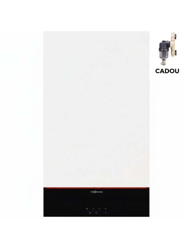 Centrala termica cu boiler incorporat 46 litri Viessmann Vitodens 111-W S1 25kW, CADOU-Filtru Anti-Magnetita