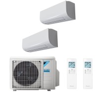 Aparat de aer conditionat dublu split Daikin Sensira 2x7000 BTU, Wi-Fi inclus, garantie 5 ani, 2MXF40A + 2xCTXF20F