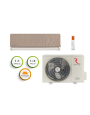 Aparat de aer conditionat ROTENSO VERSU Cloth 12000 BTU VCS35Xi-CARAMEL, fata textila, A+++, filtru ionizare, HEPA, senzor de umiditate