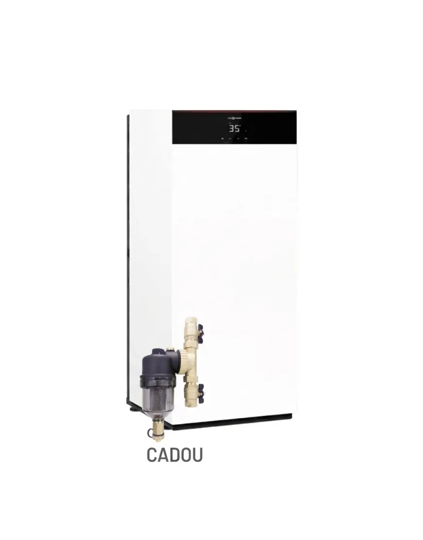 Centrala termica Viessmann Vitodens 111-F 25kW cu boiler incorporat 100 litri, CADOU-Filtru Anti-Magnetita