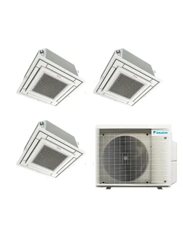 Aparat de aer conditionat multisplit Caseta DAIKIN cu trei unitati interne, doua 9000 BTU si una 12000 BTU, 3MXM68A-2xFFA25A+FFA35A, garantie 60 luni