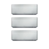 Aparat de aer conditionat multisplit Daikin Stylish cu trei unitati interne, doua de 7000 BTU si una de 12000 BTU Negre, 2xFTXA20CB-FTXA35CB-3MXM68A, 5 ANI GARANTIE, efect Coanda, senzor de prezenta, Flash Streamer, filtre ioni de argint