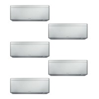 Aparat de aer conditionat multisplit Daikin Stylish cu cinci unitati interne , patru 5000 BTU si una de 12000 BTU Argintii, 4xCTXA15CS-FTXA35CS-5MXM90A, 5ANI GARANTIE, efect Coanda, senzor de prezenta, Flash Streamer, filtre ioni de argint.