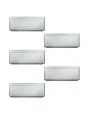 Aparat de aer condiționat multisplit Daikin Stylish cu cinci unități interne, patru 5000 BTU și una de 12000 BTU Silver - garanție 60 luni