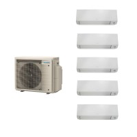 Aparat de aer conditionat multisplit Daikin Perfera cu cinci unitati interne, patru 5000 BTU si una de 12000 BTU - 4xCTXM15A-FTXM35A-5MXM90A Wi-fi, Flash Streamer, Detectare prezenta 2 zone