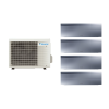 Aparat de aer condiționat multisplit Daikin EMURA cu patru unități interne, trei 7000 și una de 18000 BTU Silver - garanție 60 luni