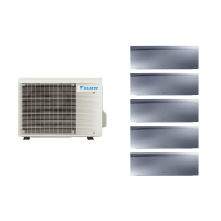 Aparat de aer conditionat multisplit Daikin EMURA cu cinci unitati interne argintii, patru 7000 BTU si una de 12000 BTU, 4xFTXJ20AS-FTXJ35AS-5MXM90A, 5 ANI Garantie, Flash Streamer si Ioni de Argint, Efect Coanda si Senzor de prezenta