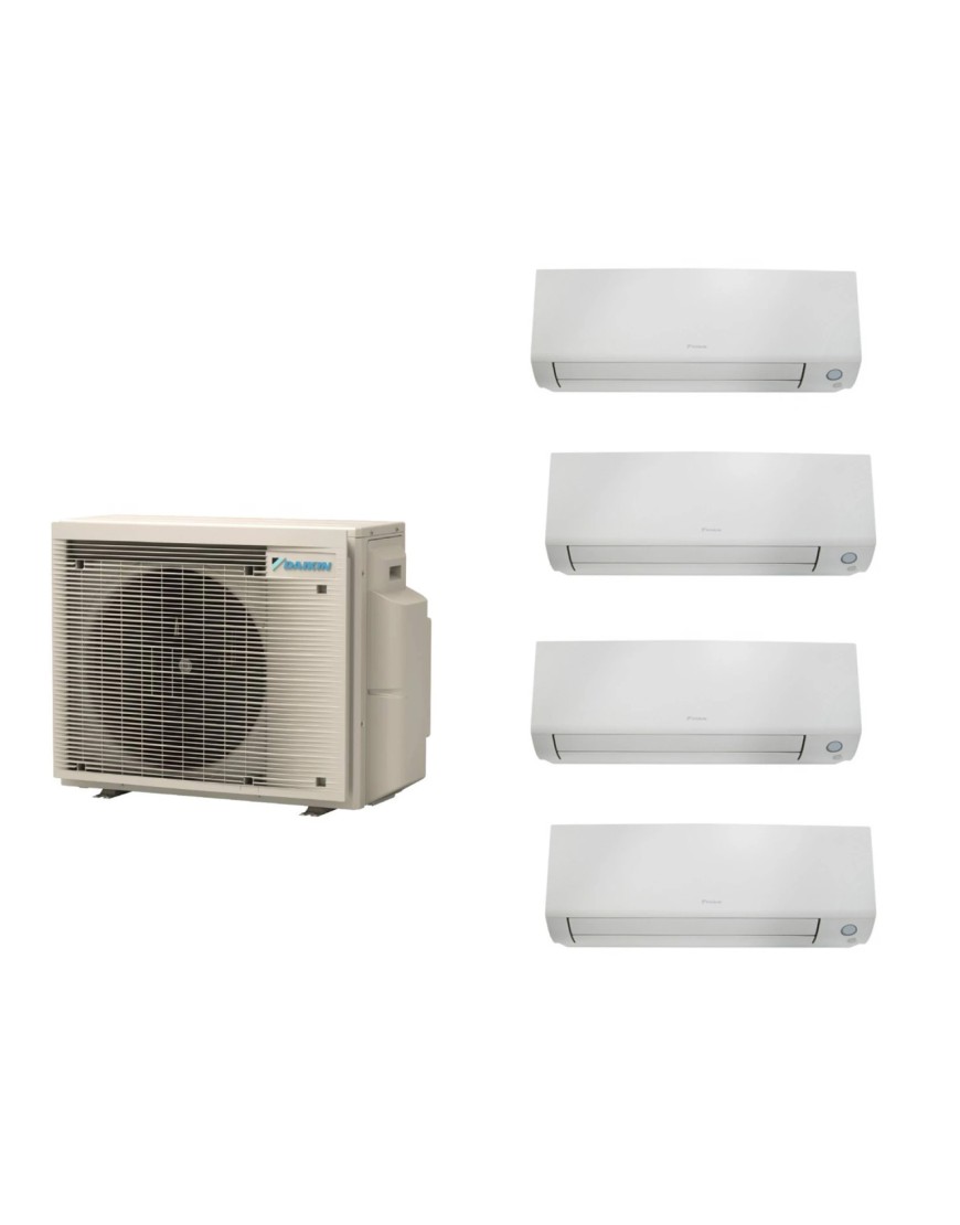 Aparat de aer condiționat multisplit Daikin Perfera cu patru unități interne, trei 5000 BTU și una de 12000 BTU - garanție 60 luni