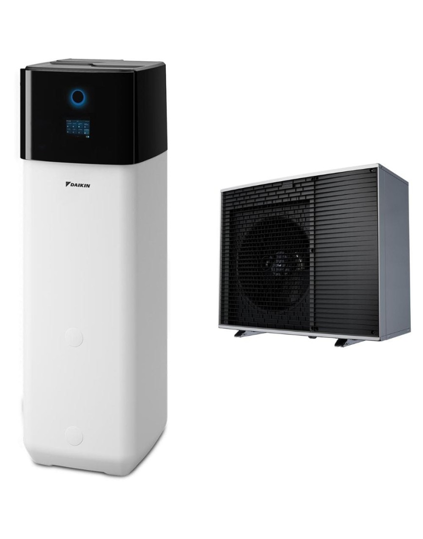 Pompa de caldura Daikin Altherma 4 H 6kW R290 (Propan) ECH2O EPSX10P30A-EPSK06AV3, pentru incalzire, racire si apa calda menajera, cu rezervor de 300L si incalzitor de rezerva 9kW, garanție 60 luni