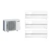 Aparat de aer conditionat multisplit Mitsubishi Electric Kirigamine Deluxe cu trei unitati interne 9000 BTU Pearl White, MXZ-3F68VF3-3*MSZ-LN25VGW, garantie 60 luni, Senzorul 3D i-see, Plasma Quad Plus
