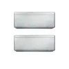 Aparat de aer conditionat dublu split Daikin Stylish cu doua unitati interne, 7000 BTU Argintii, 2xFTXA20CS + 2MXM40A, 5ANI GARANTIE, efect Coanda, senzor de prezenta, Flash Streamer, filtre ioni de argint