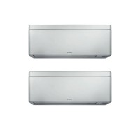 Aparat de aer conditionat dublu split Daikin Stylish cu doua unitati interne, 7000 BTU Argintii, 2xFTXA20CS + 2MXM40A, 5ANI GARANTIE, efect Coanda, senzor de prezenta, Flash Streamer, filtre ioni de argint