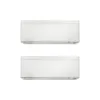 Aparat de aer conditionat multisplit Daikin Stylish cu doua unitati interne, 9000 BTU si 12000 BTU White, FTXA25CW + FTXA35CW + 2MXM50A, efect Coanda, senzor de prezenta, flux aer 3D, Flash Streamer, filtre ioni de argint