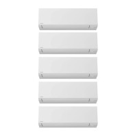 Aparat de aer conditionat multisplit TOSHIBA cu cinci unitati interne EDGE ALB, patru 9000 BTU si una de 12000 BTU, 4*RAS-B10G3KVSG-E +1*RAS-B13G3KVSG-E + RAS-5M34G3AVG-E,wifi integrat, garantie 60 luni, functionare pe incalzire pana la -20C