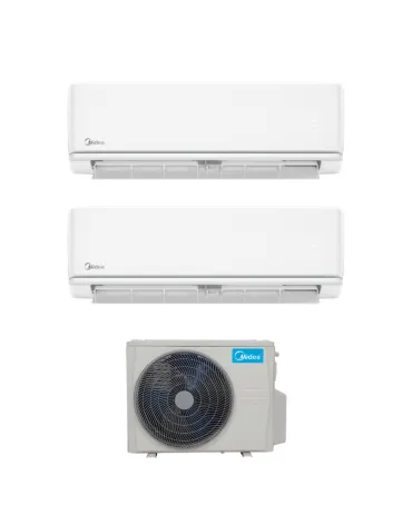Aparatul de aer condiționat multisplit Midea cu două unități interne 9000 BTU AG2Dura-09NXD0-I / M2OH-18HFN8-Q