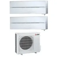 Aparat de aer conditionat multisplit Mitsubishi Electric Kirigamine Deluxe cu doua unitati interne 9000 BTU Pearl White,MXZ-2F42VF3-2*MSZ-LN25VGV, garantie 60 luni, Senzorul 3D i-see, Plasma Quad Plus
