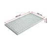 Ștergător de picioare încastrabil ACO Self Vario, cu ramă din aluminiu și grătar rețea V, 600x400x30mm