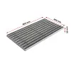 Ștergător de picioare încastrabil ACO Self Vario, cu ramă din aluminiu și grătar benzi textile si profile perie, 600x400x30mm