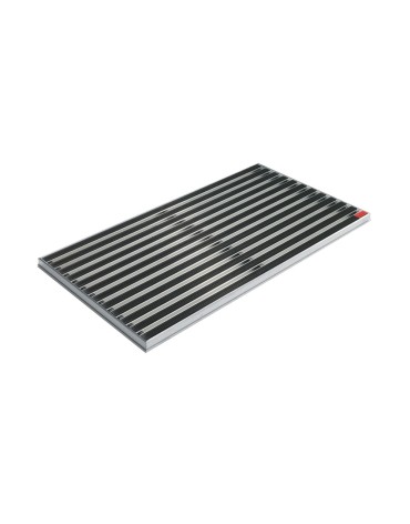 Ștergător de picioare încastrabil ACO Self Vario, cu ramă din aluminiu și grătar cu inserție de cauciuc, antracit, 750x500x30mm