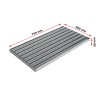 Ștergător de picioare încastrabil ACO Self Vario, cu ramă din aluminiu și grătar benzi textile si cauciucate, 750x500x30mm
