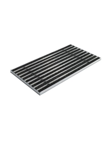 Ștergător de picioare încastrabil ACO Self Vario, cu ramă din aluminiu și grătar insertie textila, antracit, 1000x500x30mm