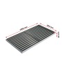 Ștergător de picioare încastrabil ACO Self Vario, cu ramă din aluminiu și grătar cu inserție de cauciuc, antracit, 1000x500x30mm