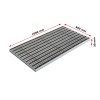 Ștergător de picioare încastrabil ACO Self Vario, cu ramă din aluminiu și grătar benzi textile si profile perie, 1000x500x30mm