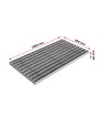 Ștergător de picioare încastrabil ACO Self Vario, cu ramă din aluminiu și grătar benzi textile si profile perie, 1000x500x30mm