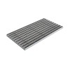 Ștergător de picioare încastrabil ACO Self Vario, cu ramă din aluminiu și grătar benzi textile si profile perie, 1000x500x30mm