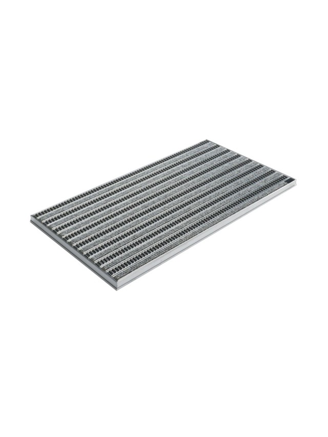 Ștergător de picioare încastrabil ACO Self Vario, cu ramă din aluminiu și grătar benzi textile si cauciucate, 1000x500x30mm
