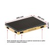 Ștergător de picioare încastrabil ACO Vario 2.0 Hybrid, cu tavă din beton cu polimeri și grătar cu inserție de cauciuc, antracit, 600x400x80mm